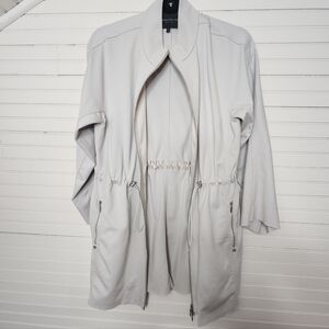 Lafayette 148 Modal Blend Zip Front Utility Jacket Size S